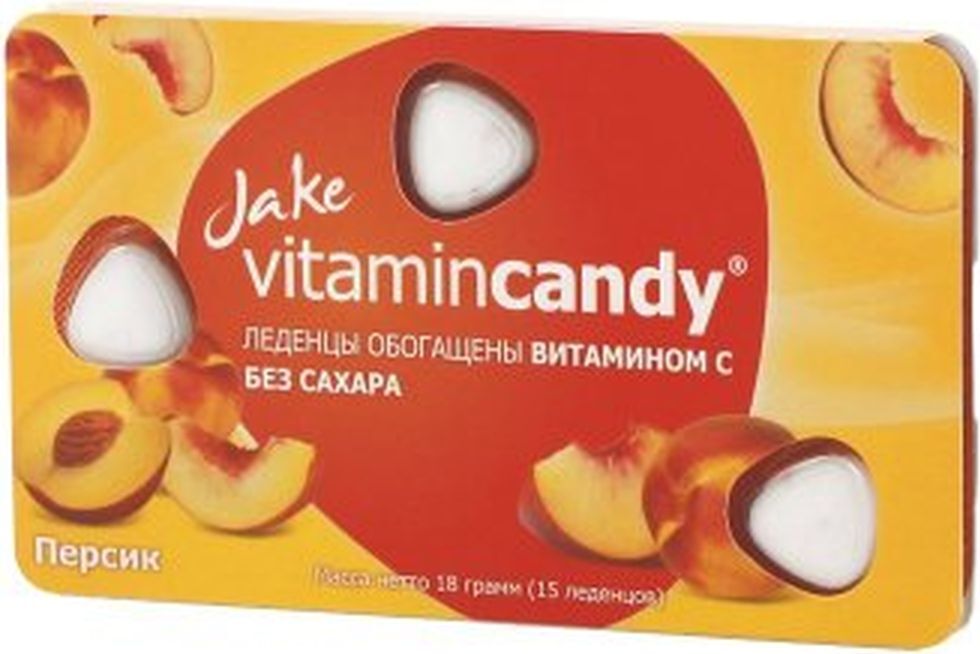 Леденцы Jake Vitamincandy Mints Pepperm, 12 шт по 18 г - купить с ...