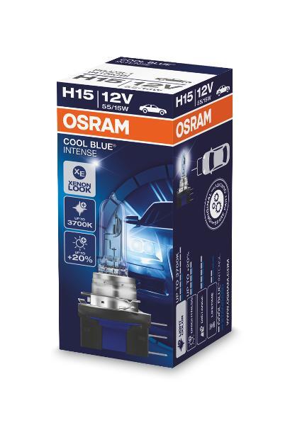 Лампа автомобильная галогенная Osram COOL BLUE INTENSE, H15, 12V ...