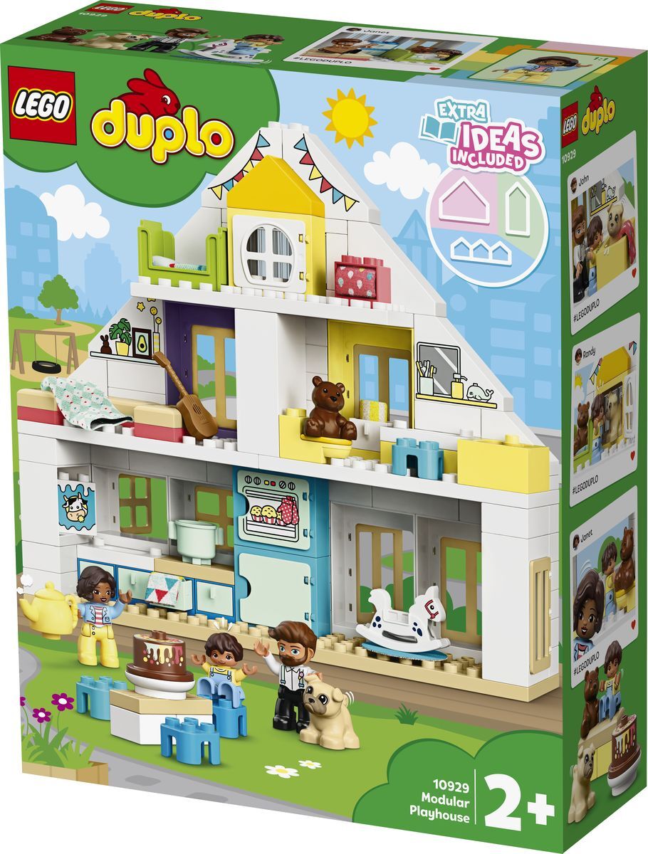 Конструктор Lego Duplo Town 10929 Модульный игрушечный дом - купить с  доставкой по выгодным ценам в интернет-магазине OZON (1174942071)