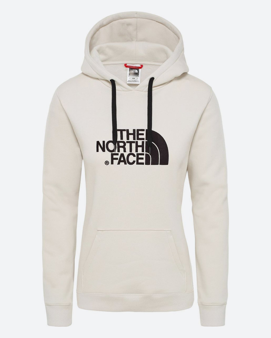 the north face drew peak hoodie white