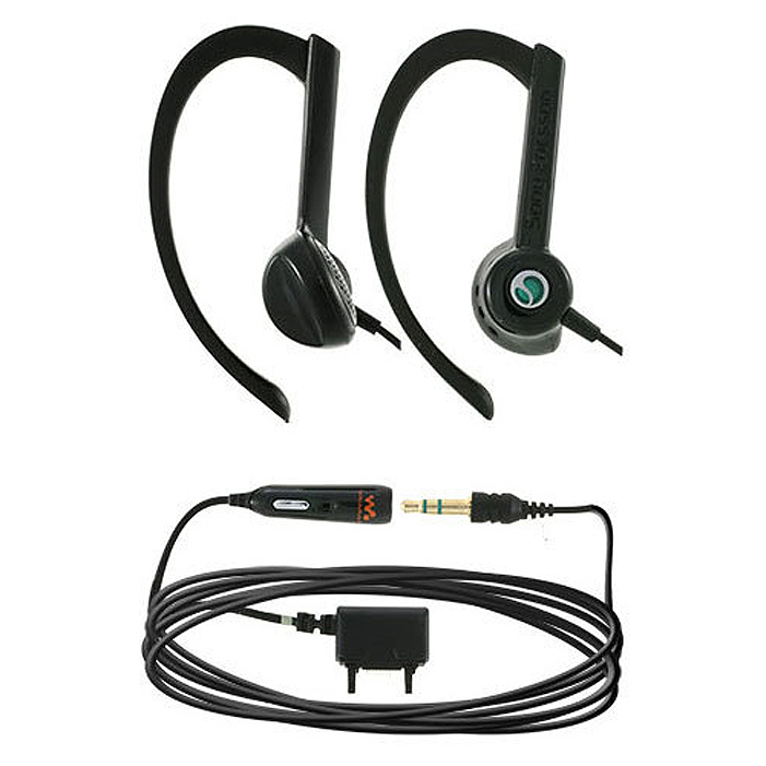Наушники с микрофоном для Sony Ericsson HPM-65, черные
