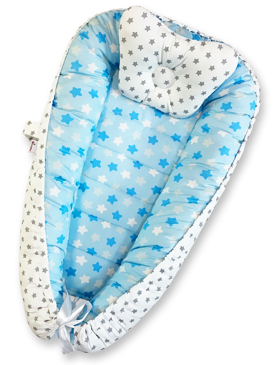 Кокон-гнездо для новорожденных (голубой) Roxy