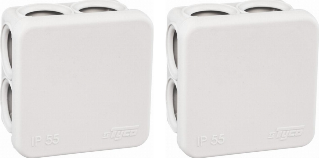 Коробка распределительная Tyco 70x70x40 квадратная 7 вводов для ...