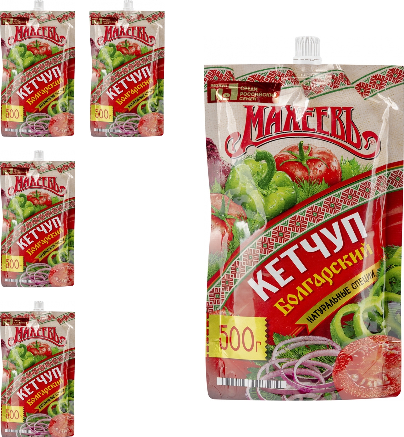 Кетчуп Махеевъ Болгарский 500 г дой-пак (комплект из 4 шт) — купить в ...