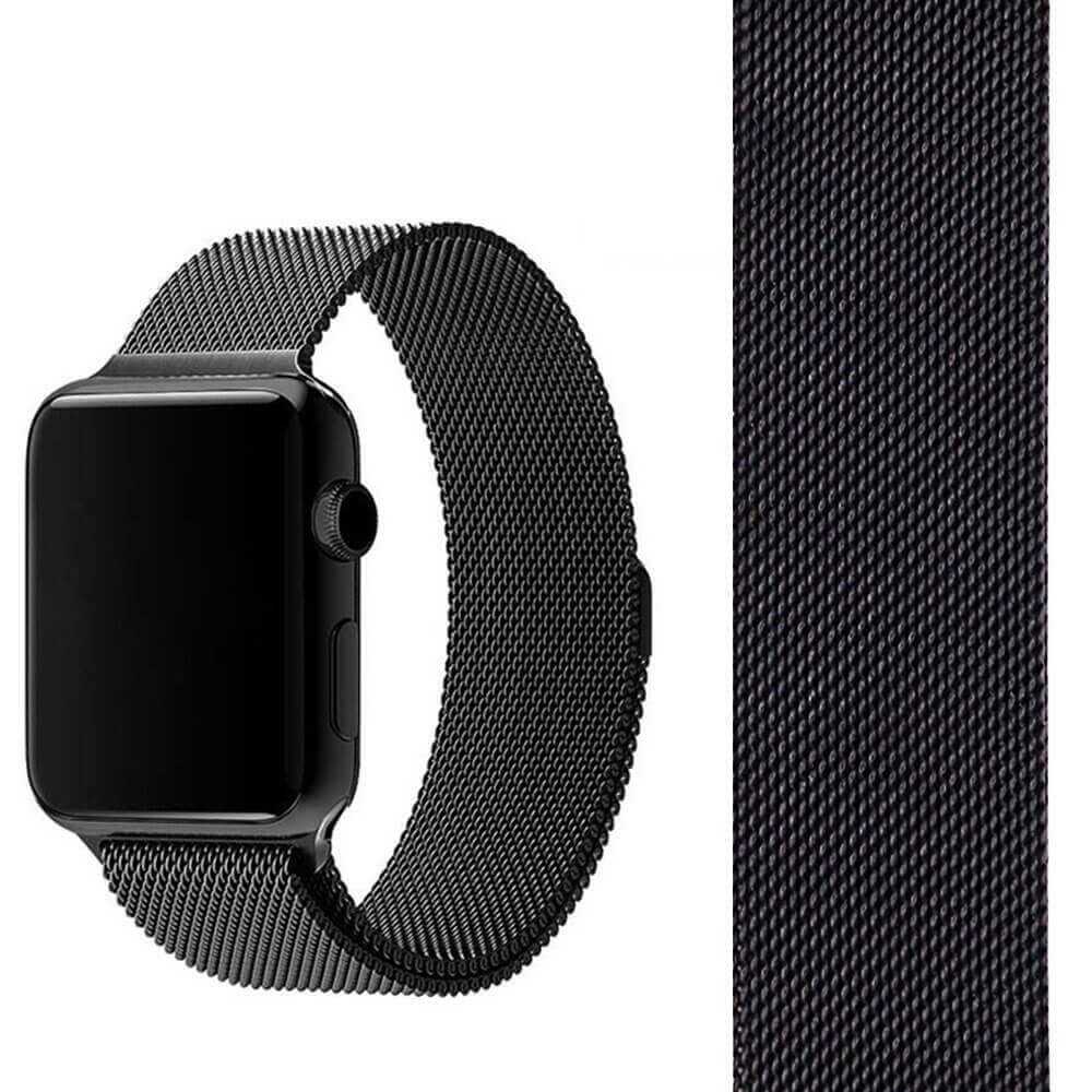 Ремешок вотч. Ремешок Apple 44mm Space Black Milanese loop. Ремешки для Apple watch se 44mm. Ремешок Миланская петля для Apple watch. Ремешки Эппл вотч Миланская петля черный.