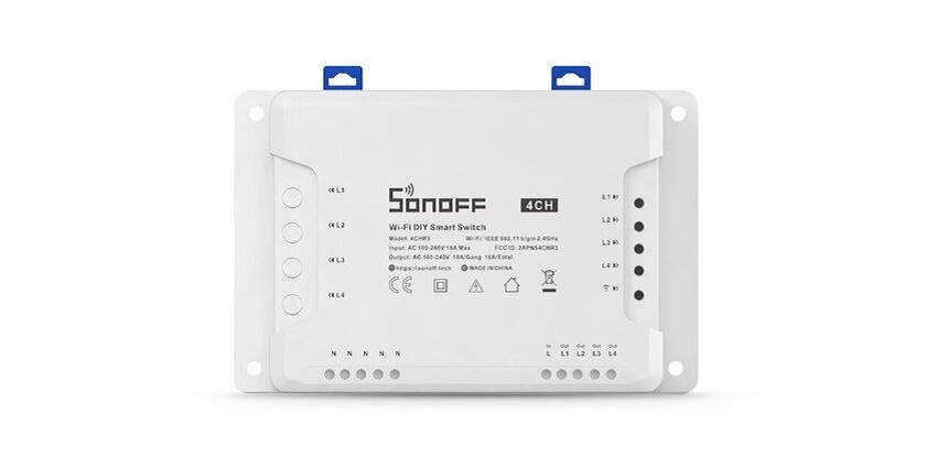 Как подключить реле sonoff 4chpro