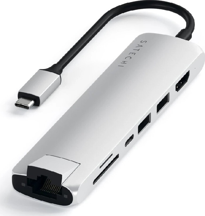 Адаптер (переходник) Satechi Type-C Slim Multiport with Ethernet ...