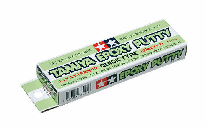 Tamiya Epoxy Putty, Quick Type, Шпаклевка двухкомпонентная, эпоксидная