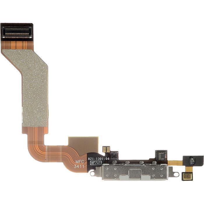 Шлейф iPhone 4S на системный разъем белый 2 класс