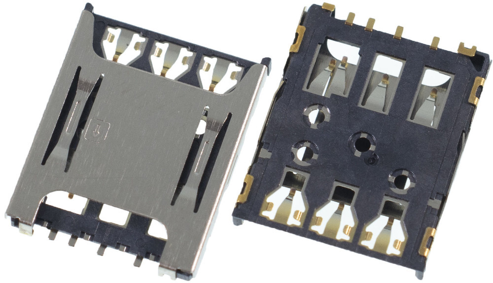 РазъемMicro-Sim11-12mmx10-11mmx1,2mmZTEBladeL8SingleSim