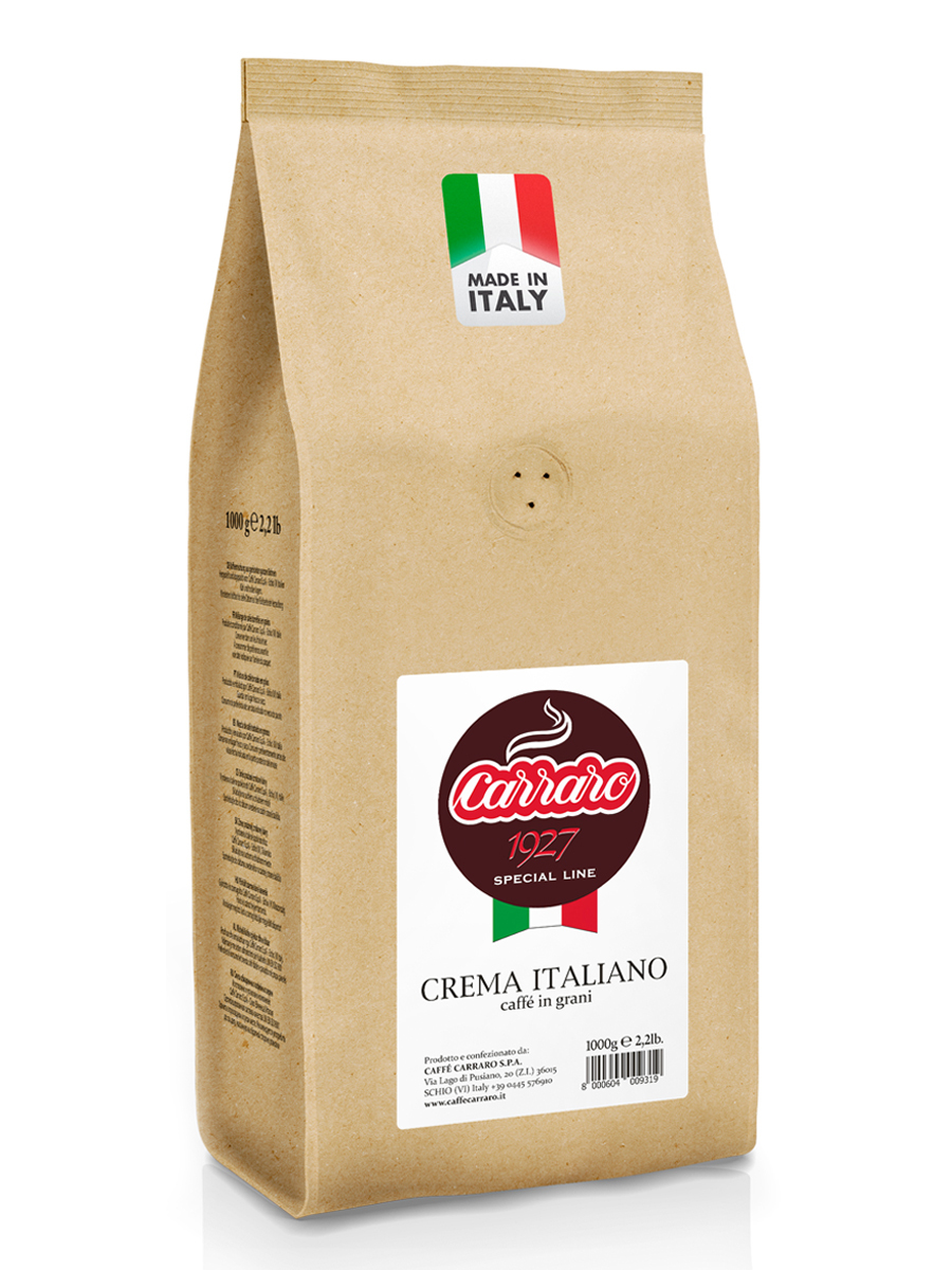 КофевзернахCaffeCarraroCremaItaliano,1кг