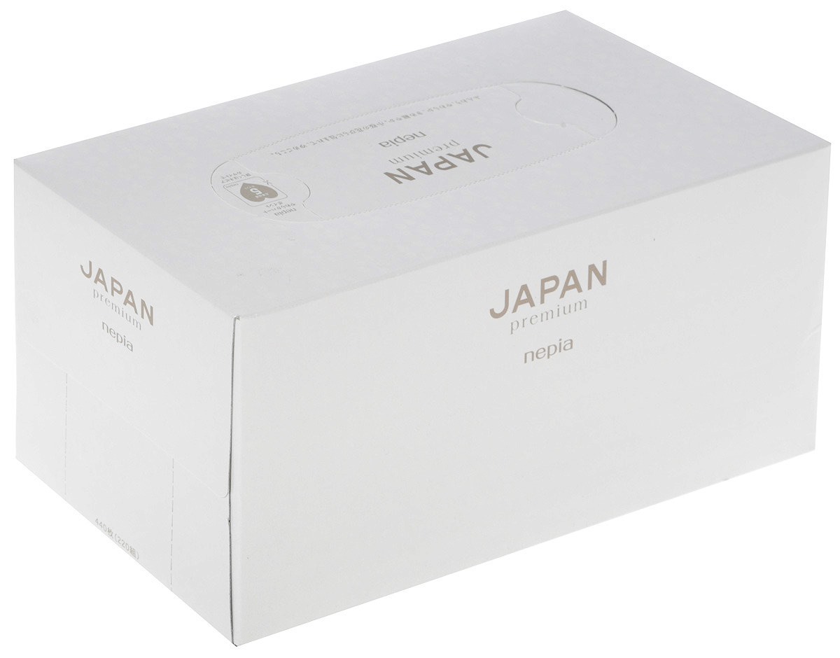 Салфетки бумажные двухслойные Nepia "Japan Premium Tissue White/Black", 220 шт.. Бумажные салфетки Premium, Nepia 220 шт.. Салфетки Nepia Japan Premium. Салфетки косметические Nepia премиум двухслойные 220шт. Япония.