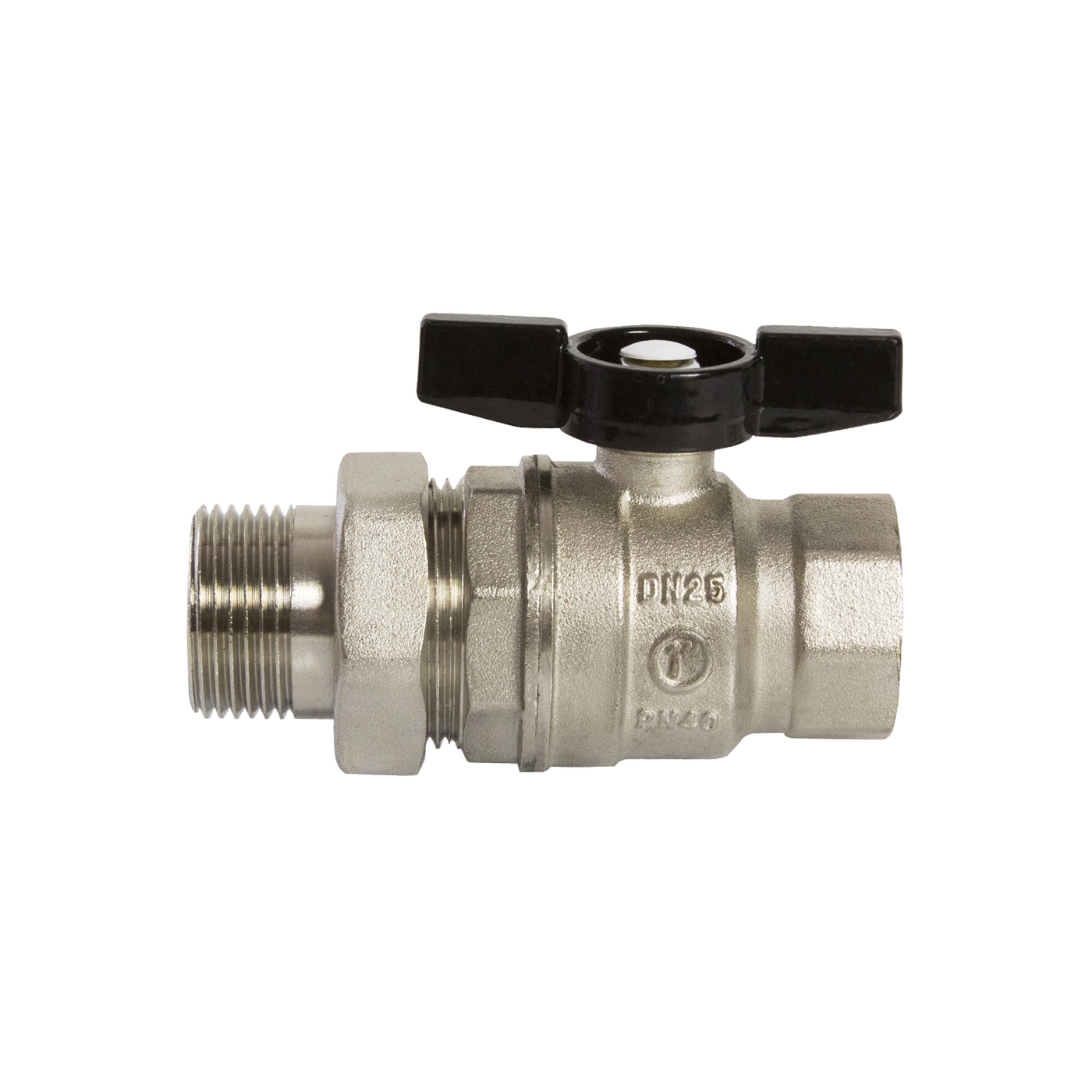 Кран шаровой со сгоном 1'' бабочка VRT - купить по низкой цене в ...