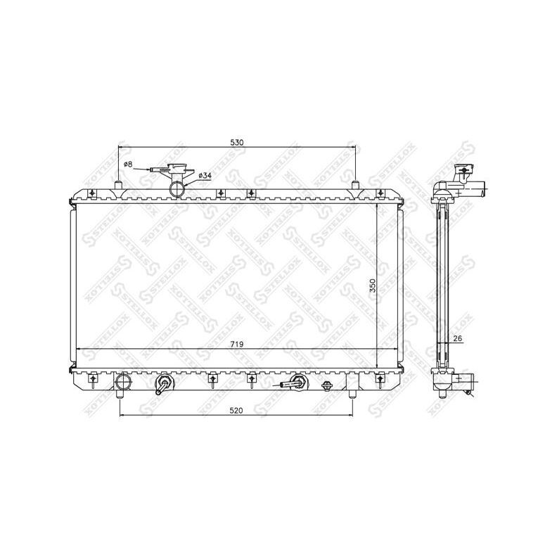Stellox Радиатор охлаждения, арт. 1025459SX