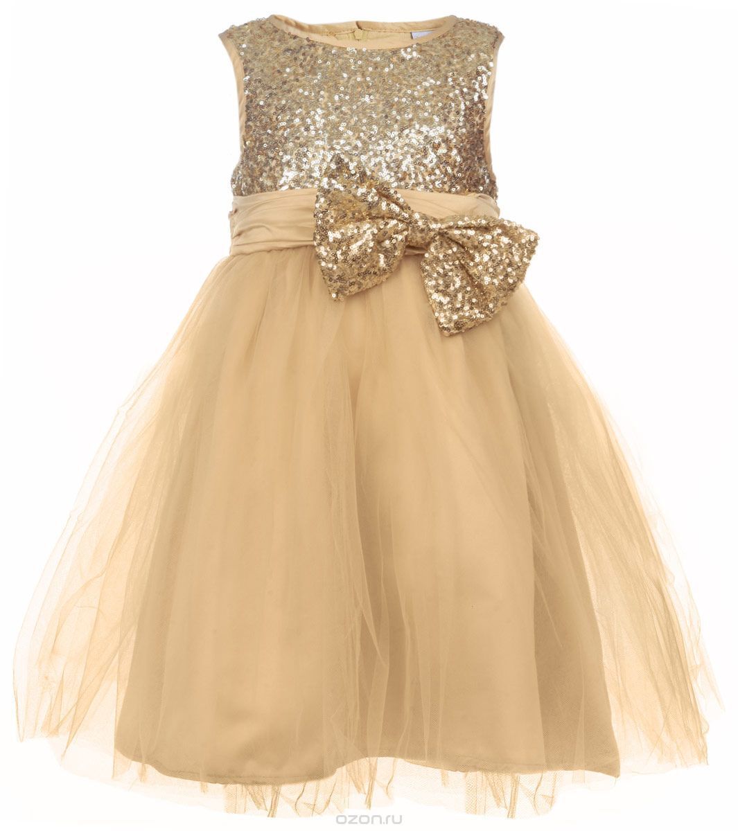 Платье золотого цвета для девочки