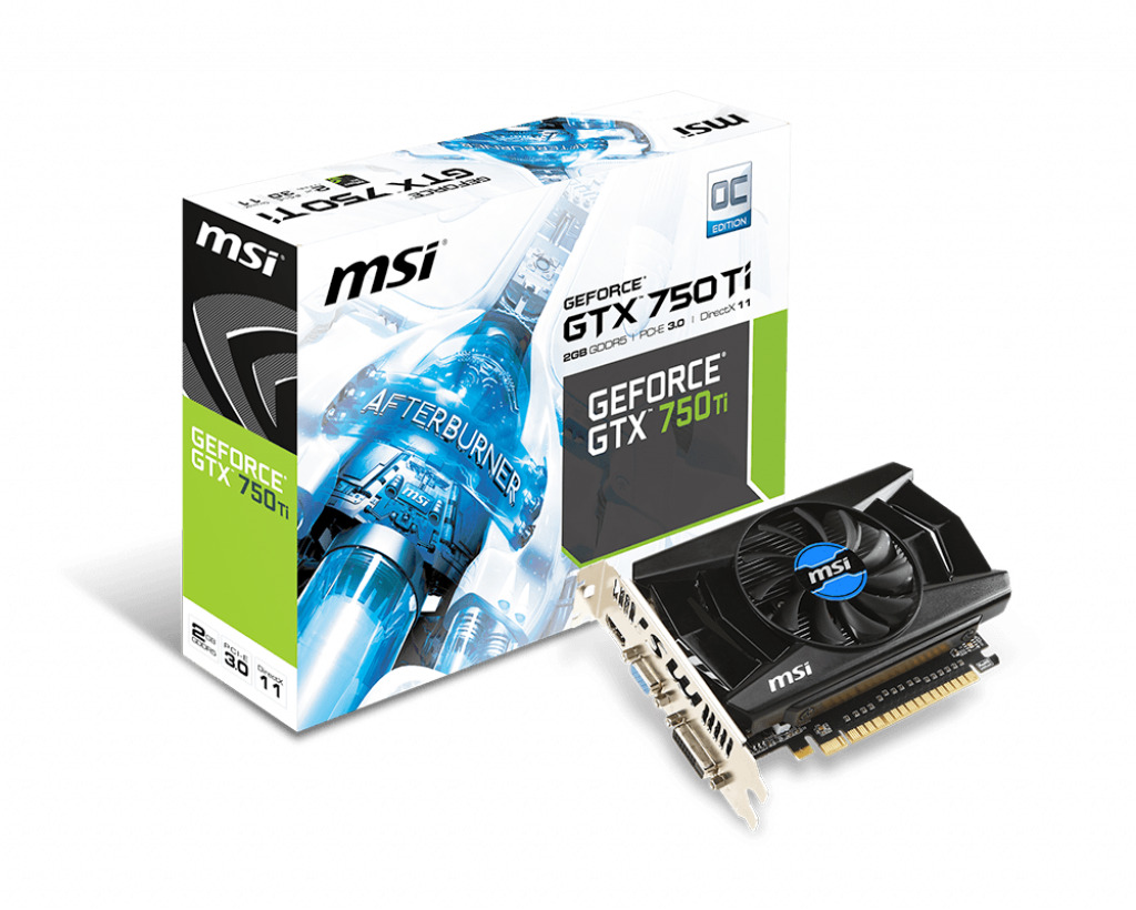 Купить видеокарту MSI NVIDIA GeForce GTX 750 Ti, 2 ГБ GDDR5 по низкой ...