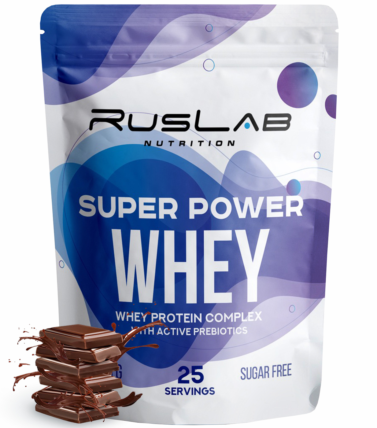 ПротеинсывороточныйSUPERPOWERWHEY,белково-углеводныйкоктейль(800гр),вкусшоколад,2шт.