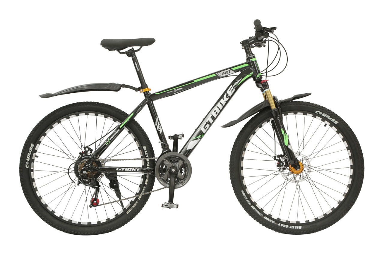 Велосипед скоростной GTBIKE на спицах 26", NEW 2021, чернозеленый