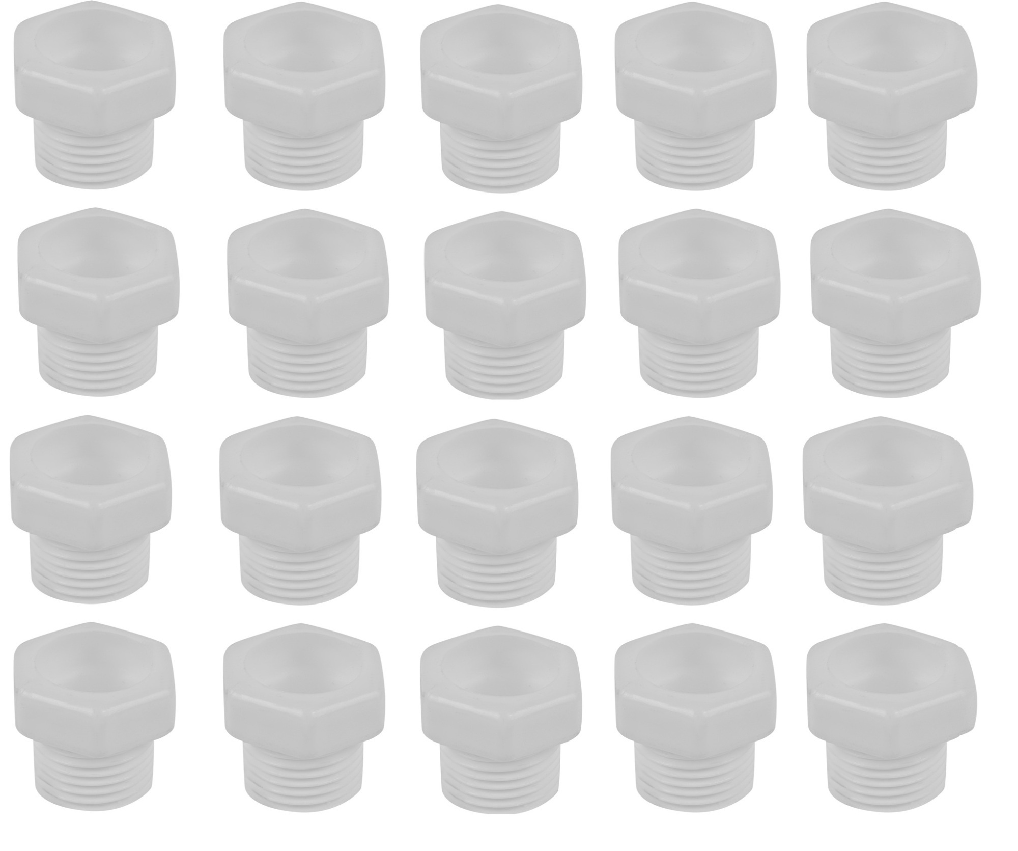 Заглушка сантехническая, наружная резьба, 1/2 дюйма, полипропилен ...