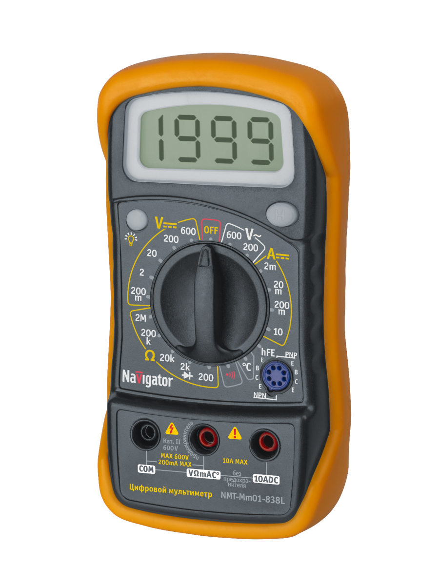 Мультиметр цифровой Navigator MAS838L (NMT-Mm01-838L) измерение ...