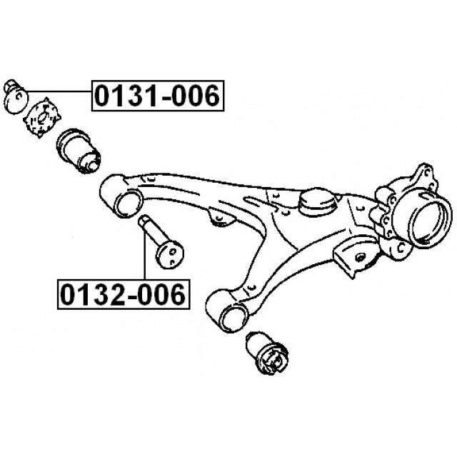 131 6 y 28. Гайка FEBEST арт. 0831-001.