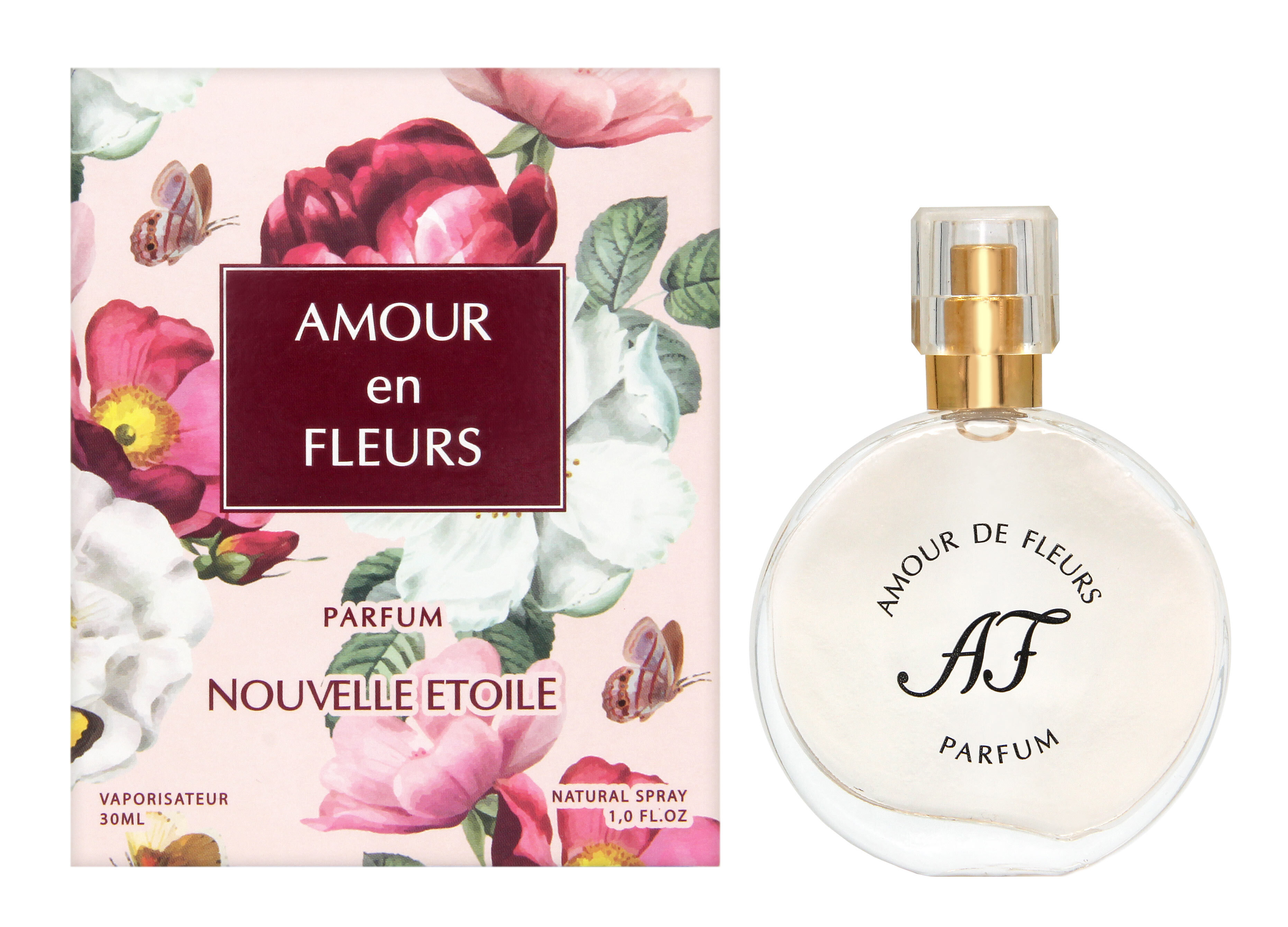 Духи Любовь в цветах / Amour en fleurs, фруктовый, амбровый, 30 мл