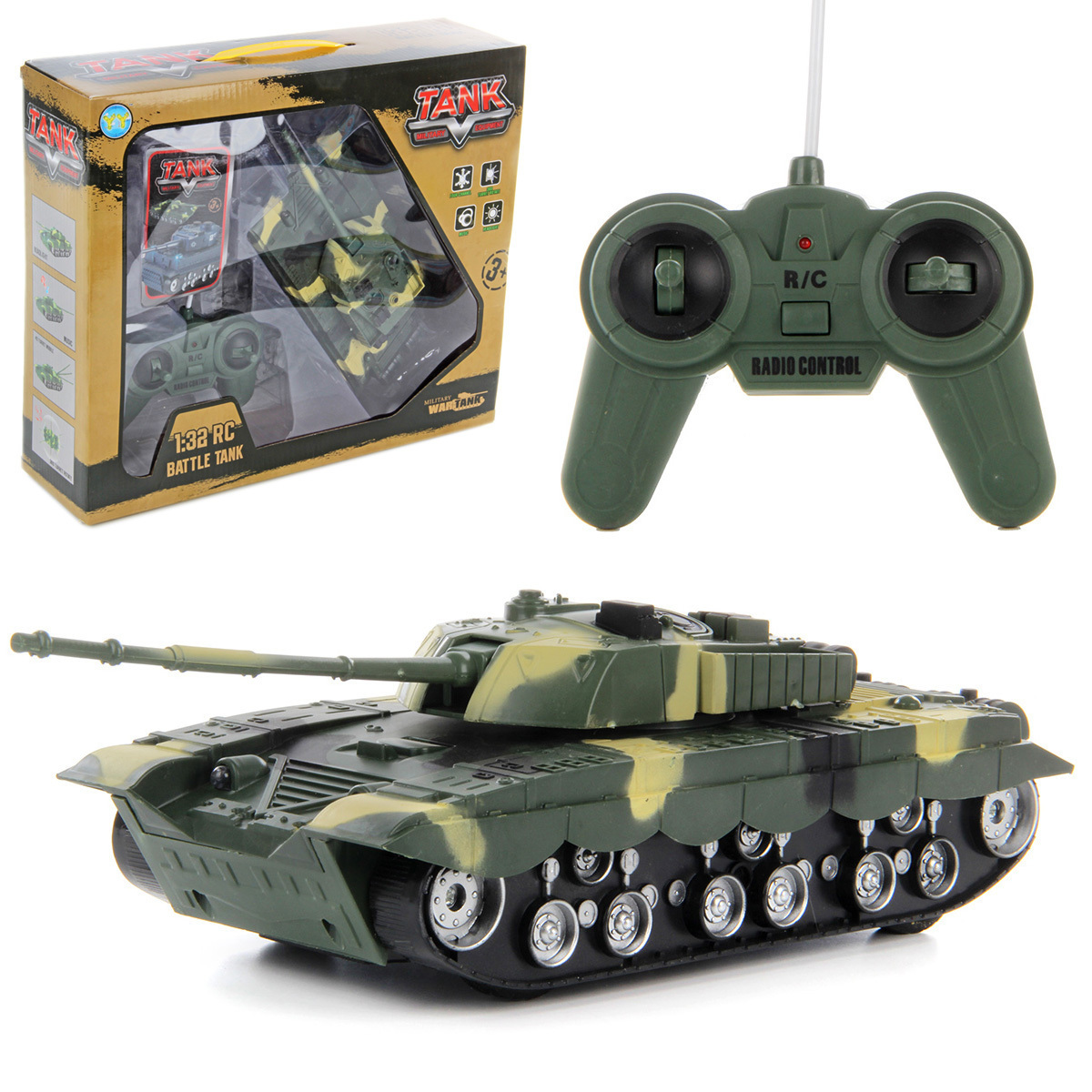 Характеристики Танк на радиоуправлении Сражение 30 см, свет, звук ...