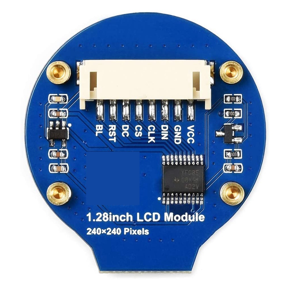 Круглый дисплей. Круглый дисплей для ардуино. Raspberry Pi rp2040, встроенный круглый ЖК-экран 1,28 дюйма цена.