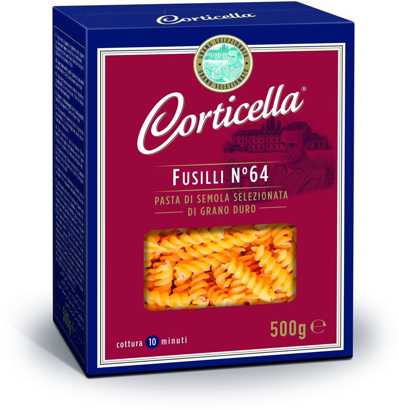 Макароны Corticella Fusilli №64 Спирали, 500 г — купить в интернет ...