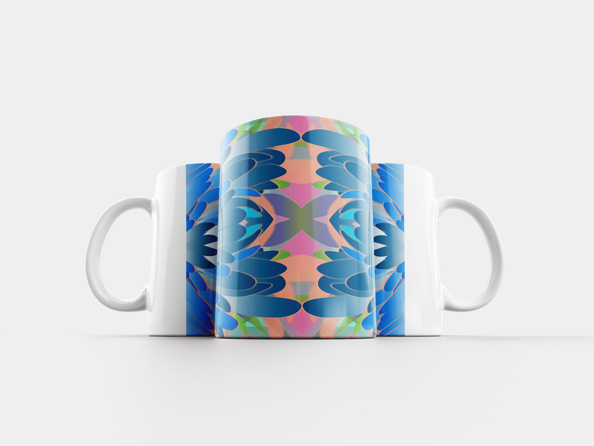 кружка цветы. синяя кружка. кружка голубая матовая. темно синяя кружка. кружка в горошек для детей.