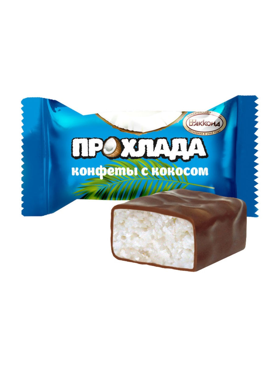 Характеристики Конфеты Прохлада с кокосом 1 кг Акконд, подробное ...