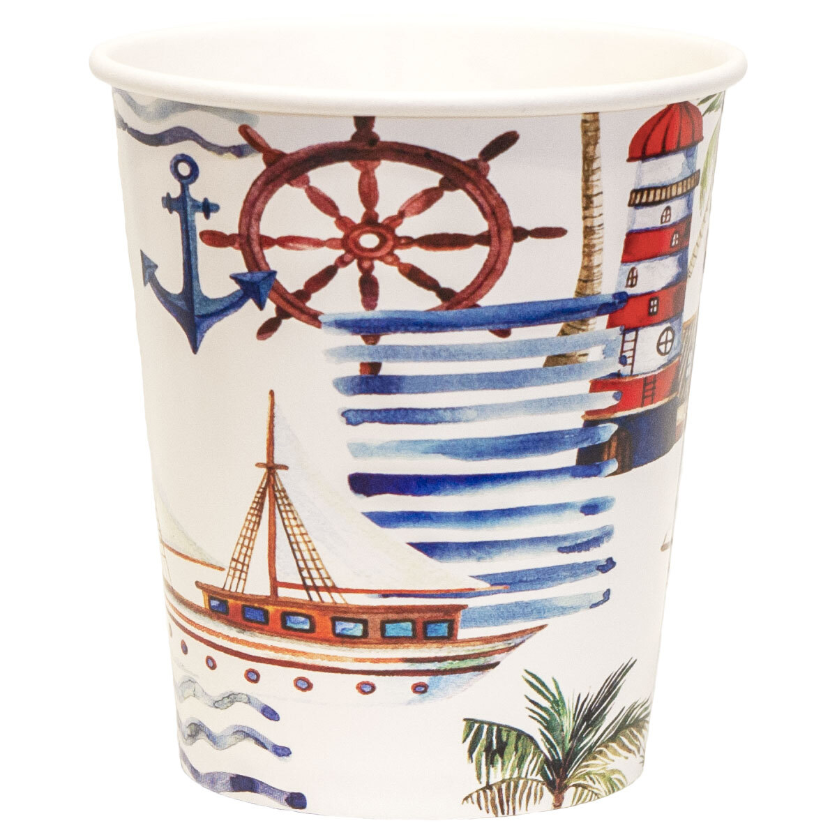 Два бокала на море. Стакан бумажный море. Стаканчики морской якорь. Море в стакане. Стакан воды.