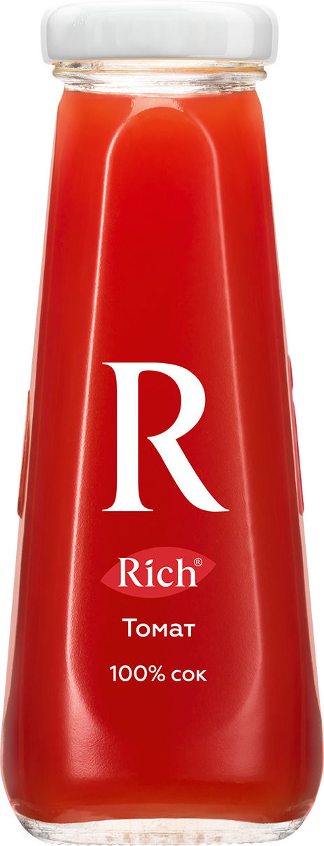 Сок Rich / Рич Томат в стеклянной бутылке 0,2 л (12 штук) — купить в ...