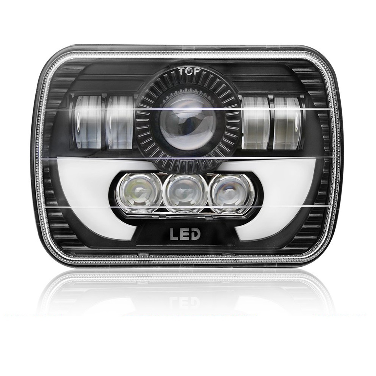 Led фара h4. Фара светодиодная 12 вольт h4. led headlight 5x7isuzu. фара 4х6 дюймов led. лед фара прямоугольная.