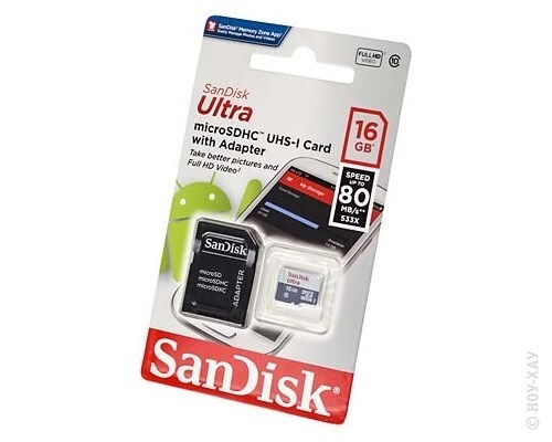 Карта памяти sandisk ultra 32 гб sdsqunr 032g gn3mn