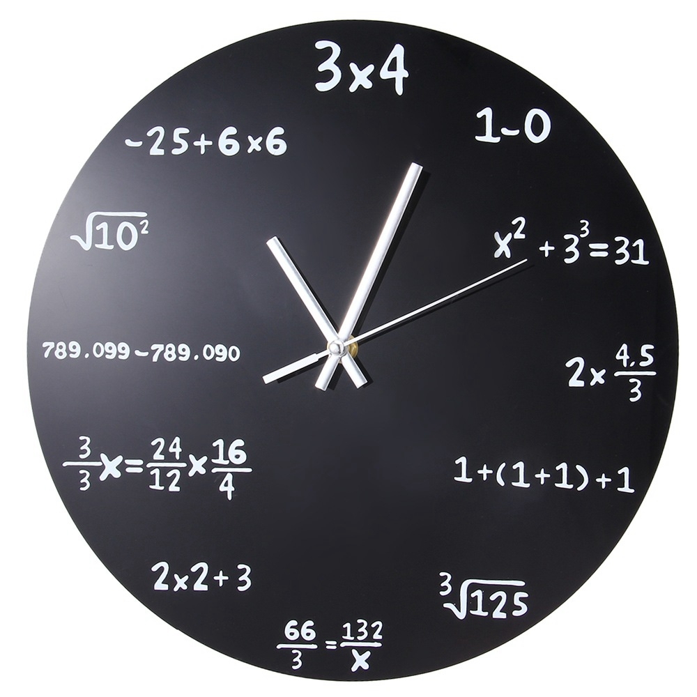 Настенные часы для математиков