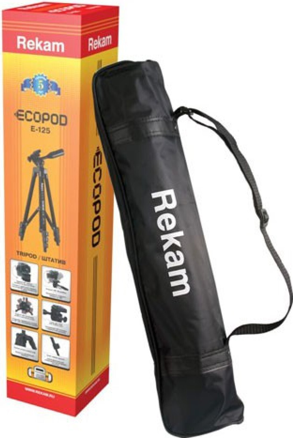 Штатив Rekam Ecopod E-125, 40-125 см, Алюминий купить по низкой цене с ...