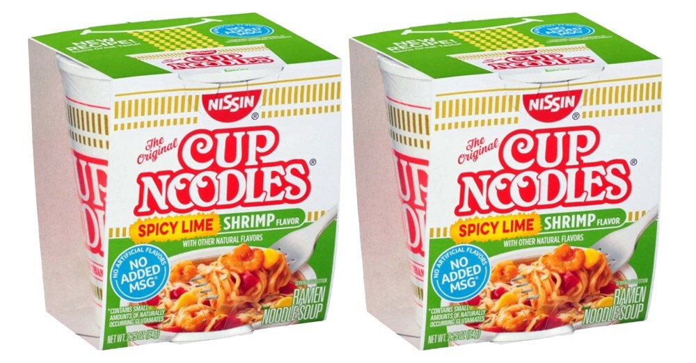 Лапша Cup Noodles Спайси Лайм с креветками (Spicy Lime Shrimps) (2 шт. по 6...