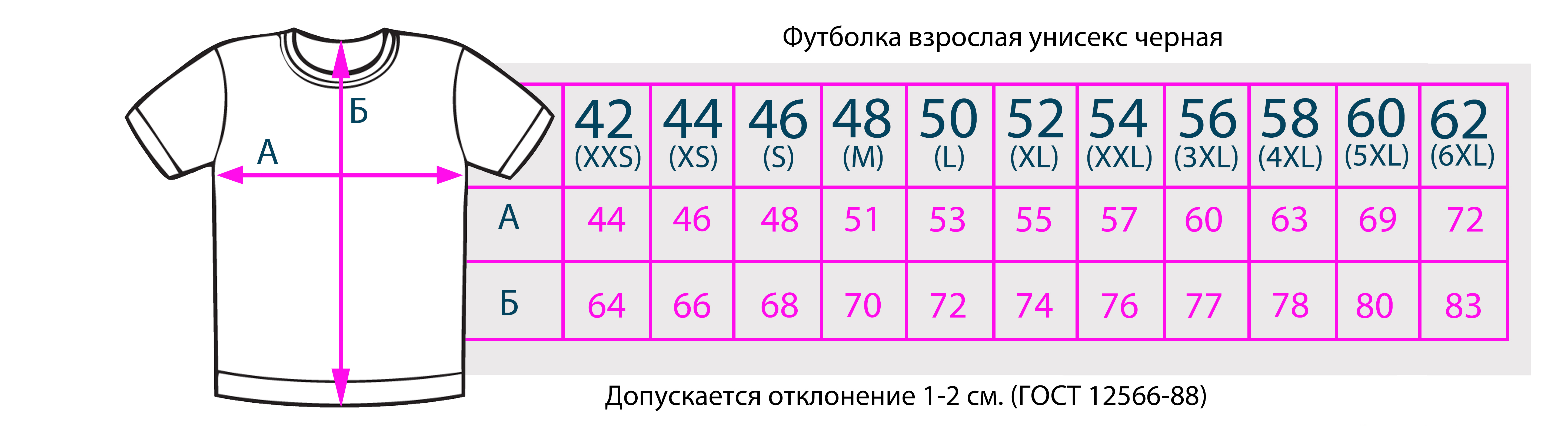 54 размер футболки