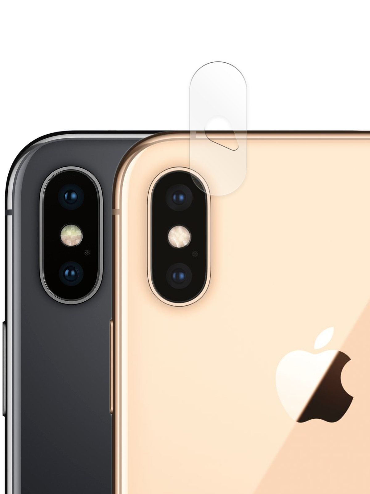 Стекло на камеру для Apple iPhone X и Apple iPhone XS (Эпл Айфон Х, Айфон  10), прозрачное защитное стекло ROSCO на блок камеры телефона - купить с  доставкой по выгодным ценам в