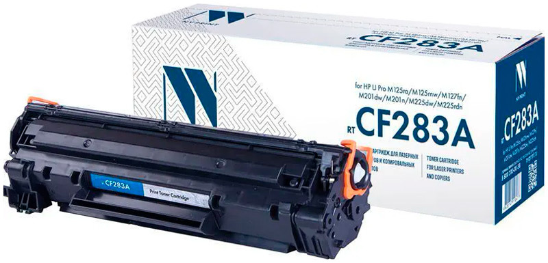 Cf283a картридж для каких принтеров. Картридж nvp cf283x/737. m125rnw картридж.