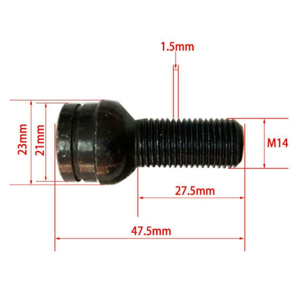 Болт ключ 14. 1z0071215z37. M14 1.5мм VW. 8d0601139e 054. Болт колесный 8.8.