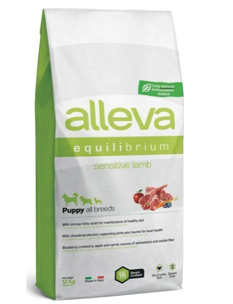 Характеристики ALLEVA для собак ALLEVA EQUILIBRIUM SENSITIVE LAMB PUPPY ...