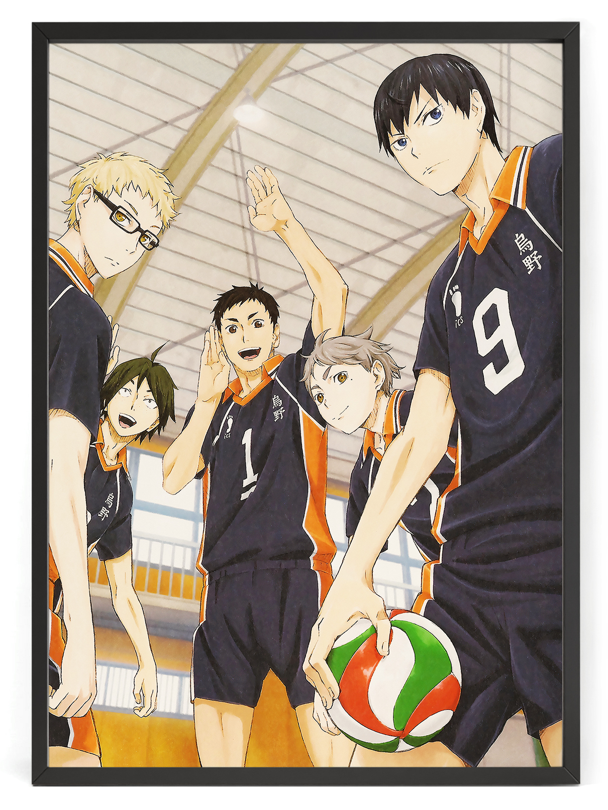 Постер на стену по аниме Волейбол!! Haikyuu!! 50 x 40 см в тубусе