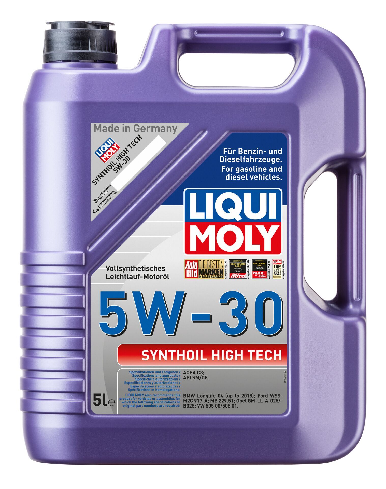 Масло моторное Liqui Moly 5W-30 Синтетическое - купить в интернет-магазине  OZON (189420778)