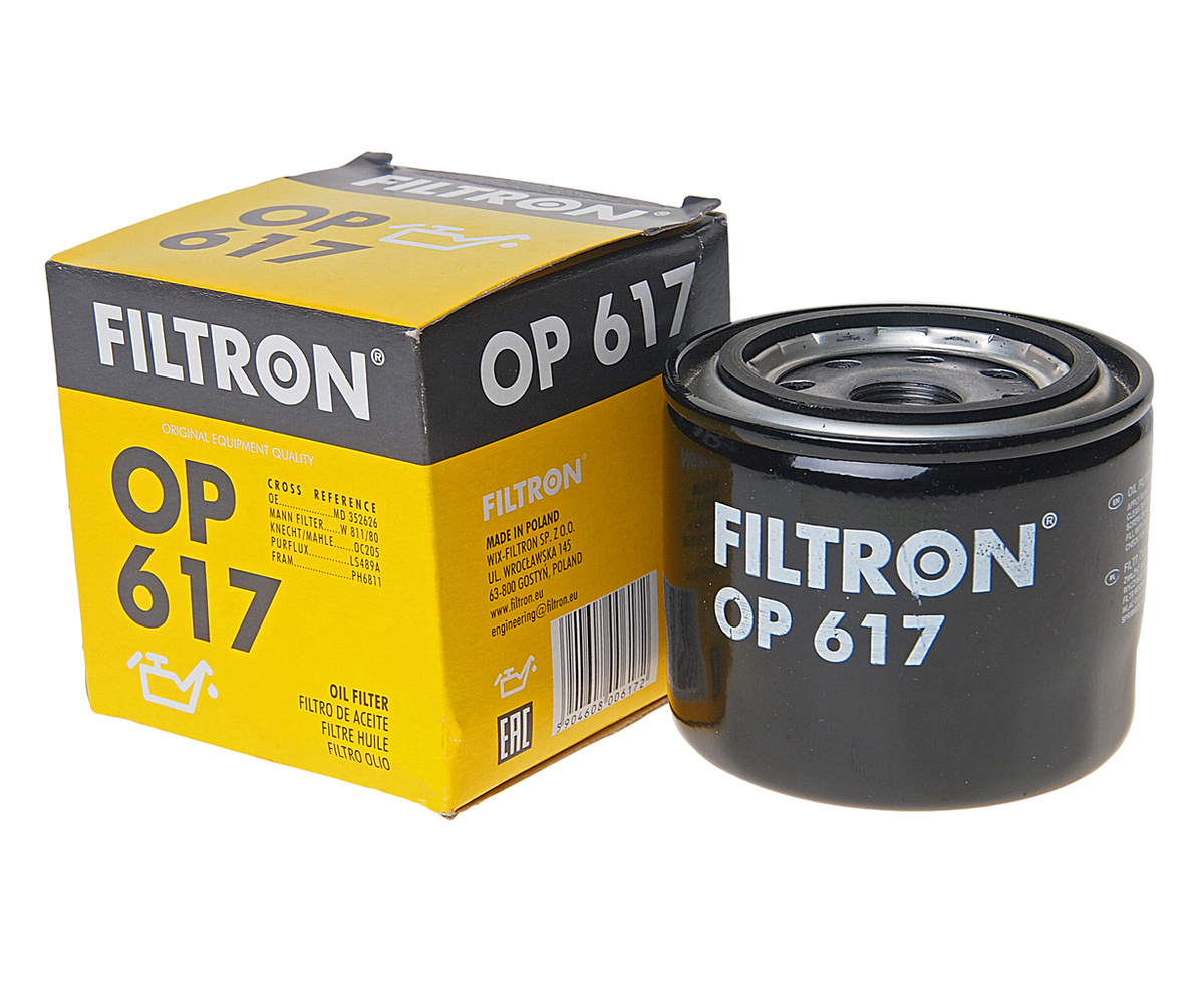 Масляный фильтр FILTRON OP617 для Hyundai, Mazda - купить по выгодным ...