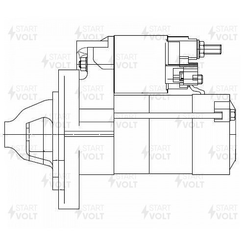 Стартер Toyota Vitz 99-, FunCargo 99-, Platz 00-, Yaris 99- 1.3i/1.5i 1кВт StartVolt STARTVOLT LSt 1904