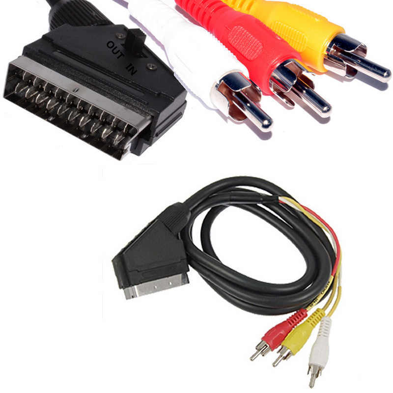 Кабель scart rca. Кабель SCART 3rca. Разъем SCART-3rca. SCART-RCA 1.5М. SCART - 3rca in out.