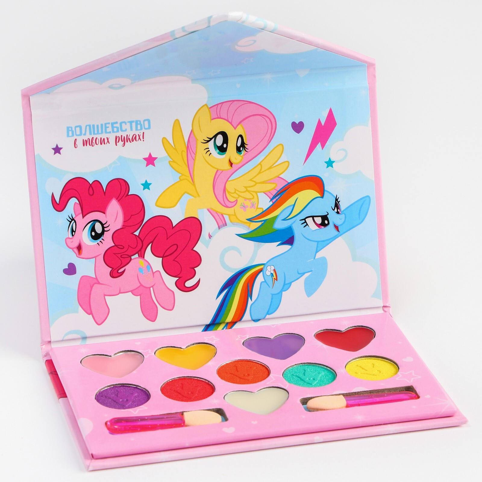 Детская косметика для девочек My Little Pony, тени 5 цв по 1,3 гр, блеск 5  цв по 0,8 гр - купить с доставкой по выгодным ценам в интернет-магазине  OZON (525062468)