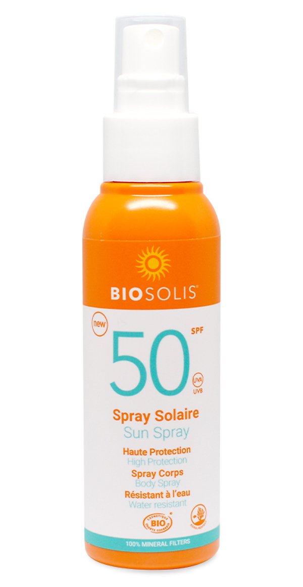 BioSolis Натуральный солнцезащитный спрей SPF 50 100 мл